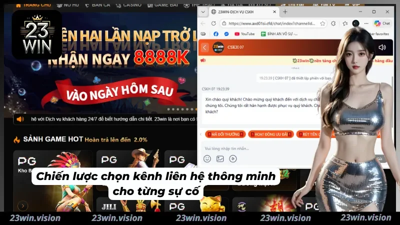 Giải quyết sự cố với những kênh liên hệ thích hợp