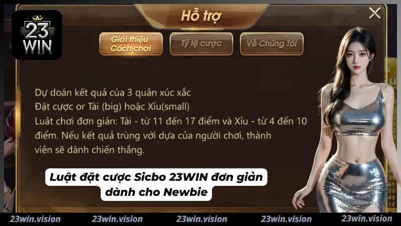 Cách để tân thủ tham gia Sicbo 23WIN đúng quy định